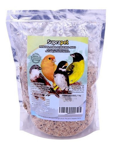 Mineral Suprapet Pp Pássaros Pequenos 1kg - Grit Areia