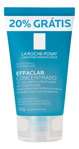 Gel Limpeza Facial Effaclar Concentrado 150g La Roche-posay Tipo de pele Oleosa a Acneica