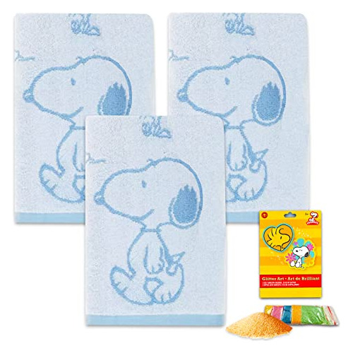 Toallas De Mano Snoopy Baño, 3 Pcs Kit De Arte Snoopy