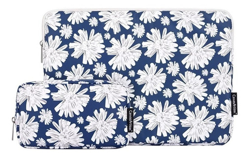 Funda Notebook Margaritas Con Estuche Para Cables