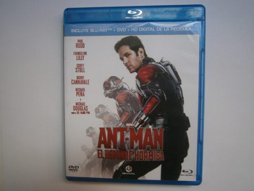 Ant-man Hombre Hormiga Bluray Dvd Paul Rudd Evangeline Lilly