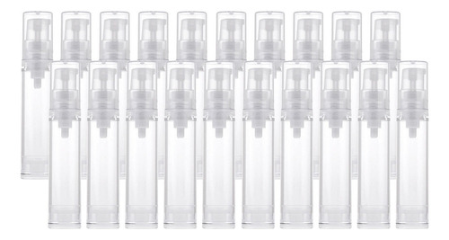 A 20 Piezas 10 Ml Vacío Recargable Bomba Sin Aire Maquillaje