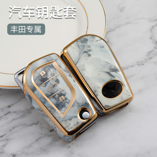 Tf Monedero De Porcelana Azul Y Blanca Con 4 Llaves En