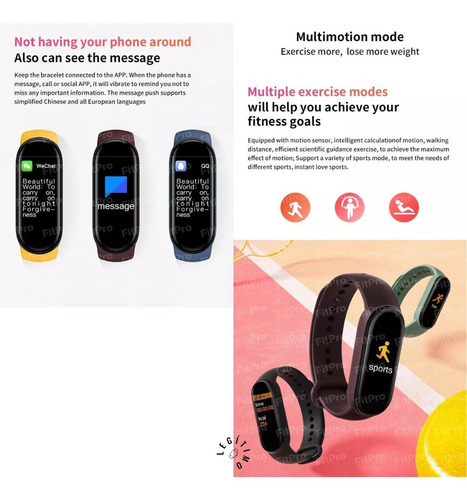 Imagen 6 de 10 de Smartband M6 Negro Original Versión 2022
