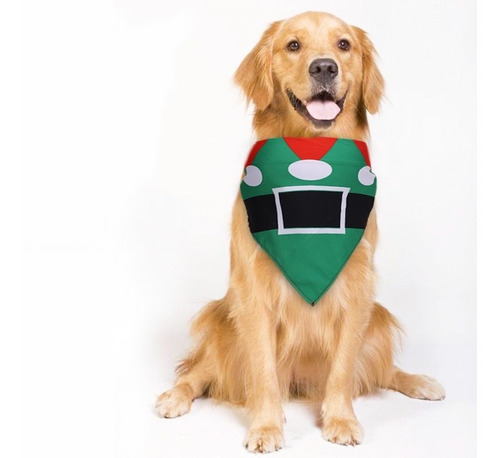 Pañuelo Bandana Para Mascotas Perro Navidad Elfo Navideño