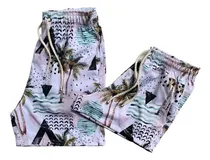 Comprar Kit Bermudas Shorts Namorados Casal Cerveja Listrado Praia