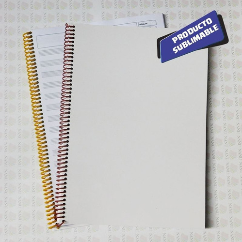 Cuadernos  Pentagramado  A4 Para Sublimar Sublimable Packx10