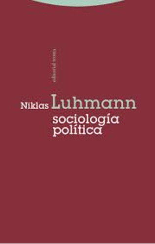 Sociologia Politica - Luhmann, Niklas