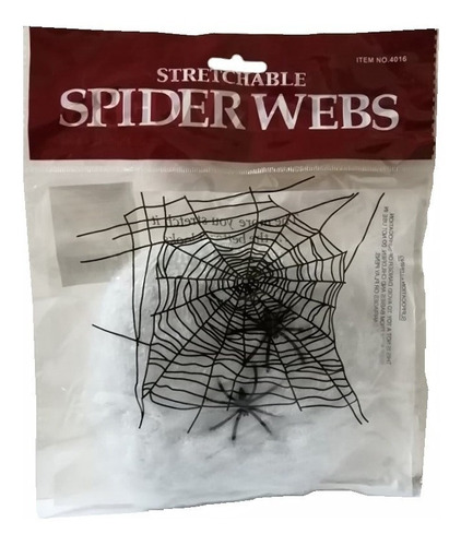 Pack 12 Telarañas Spider Web Para Decoración Halloween