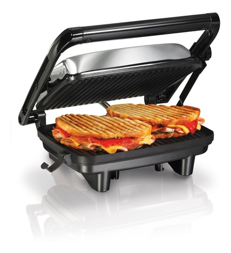 Parrilla Panini Grill Plancha Antiadherente Hamilton Beach