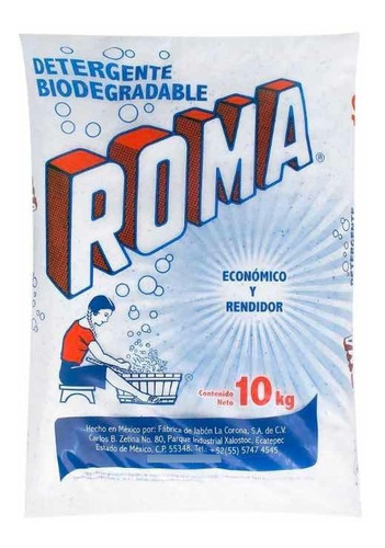 Detergente En Polvo Roma 10 Kg Osh