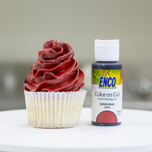 Color Gel Super Rojo Comestible Repostería Enco 2440-40