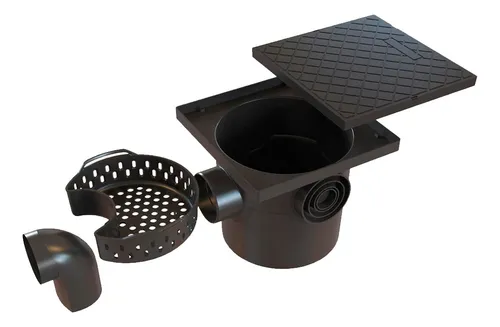 comprar Caixa De Gordura Sifonada 10 Litros Com Cesto Reforçada Pvc