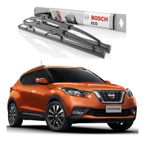 2 Plumas Limpiaparabrisas Bosch Nissan Kicks 2017-2020