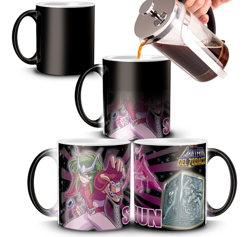 Taza Mágica Caballeros Del Zodiaco Shun De Andromeda