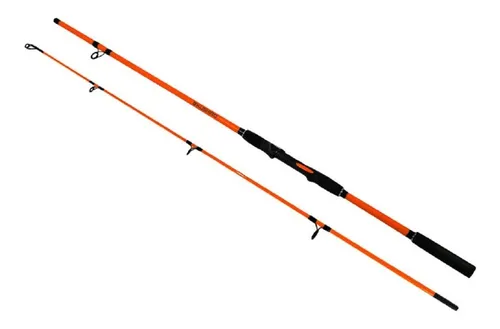 Caña De Pesca 2 Tramos 2.10 Mts Maciza Fibra Carbono Kushiro