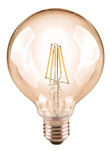 Imagen 2 de 8 de Portalampara Vintage + Lamparas Filamento Led G120 + Cable