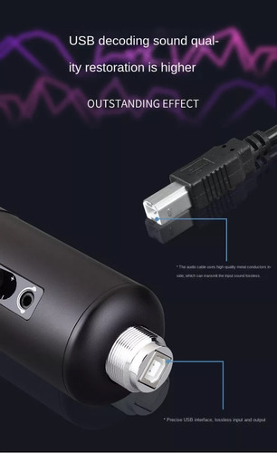 Imagen 4 de 9 de Micrófono Condenser Elefir At2022 Rgb Usb Profesional Único