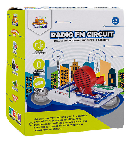 Juego De Ciencia Kit Radio Fm Techkids