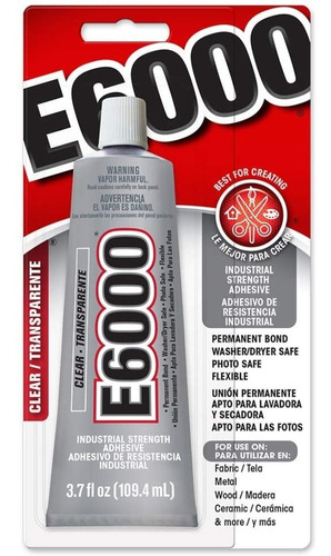 Pegamento Industrial E6000 3.7 oz color transparente