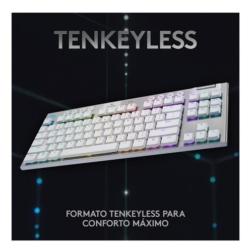 Alambre Táctil Blanco Logitech G915 Tkl Sin Llave A La Veloc
