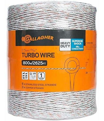 Valla Gallagher Eléctrico Turbo Wire | 9 Mixta Hilos Metálic