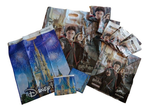 Lote De 11 Bolsas Plastico Tienda Harry Potter Y Disney 