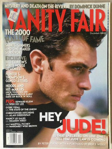 Revista Vanity Fair Usa / Jude Law Diciembre2000 Impecable