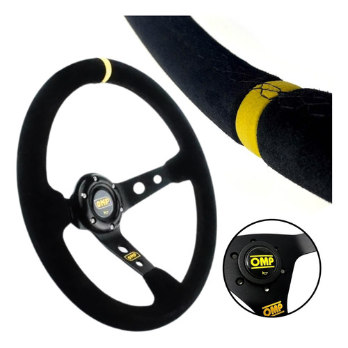 Volante Deportivo Desplazado Omp Universal 350mm - Drift