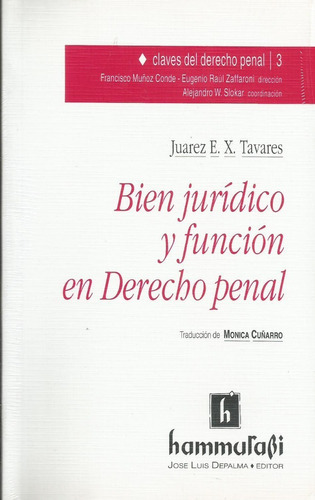 Bien Jurídico Y Función En Derecho Penal Tavares 