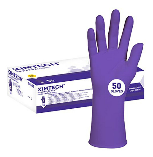 Kimtech 50601 Guantes De Examen De Nitrilo-xtra Morados, 5,9