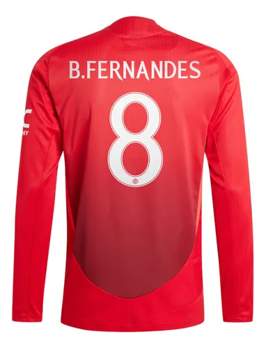 comprar Camiseta Manchester United Local 24-25 Manga Larga Fernandes