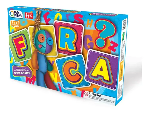 Jogo Da Forca educativo e interativo com Boneco e letras jogos em