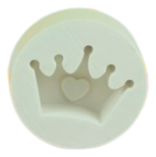 Molde Silicone Coroinha Com Coração