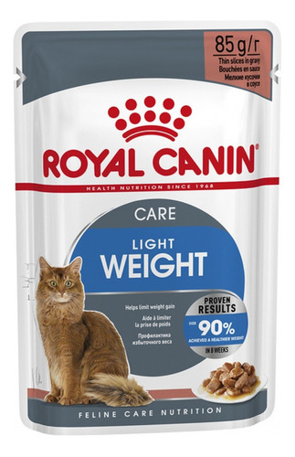 Royal Canin Pouch Gato Light Weight Care Caja X 12 Unidades