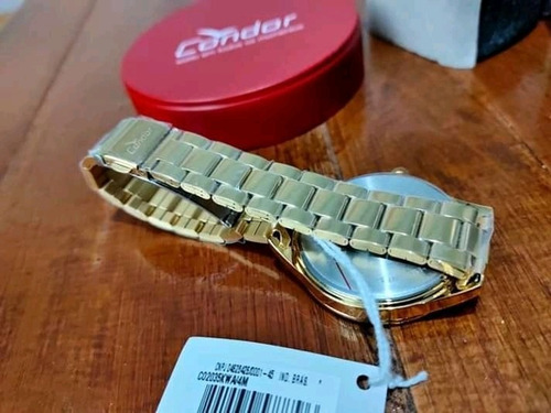 Relógio Condor Feminino Dourado Original