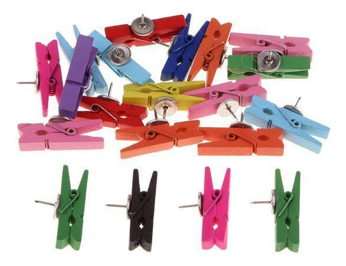 Mini Pinzas De Madera Para Ropa 2 Piezas