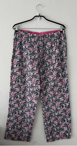 Pantalon De Pijama Flores Rosa Y Azul Gap Mujer.