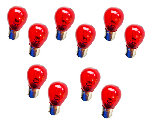Lamparas Halogena Kobo 21w 12v 2 Polos Stop Red X10