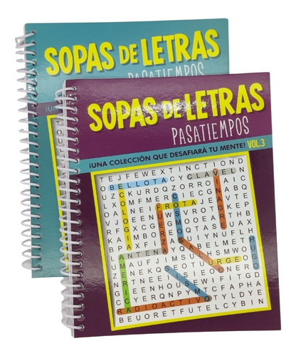 Set De 2 Sopas De Letras Pasatiempos