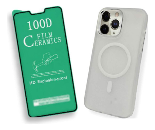 Funda Para Iphone 14 Pro Max Envio+mica+correa Gb09 Negro