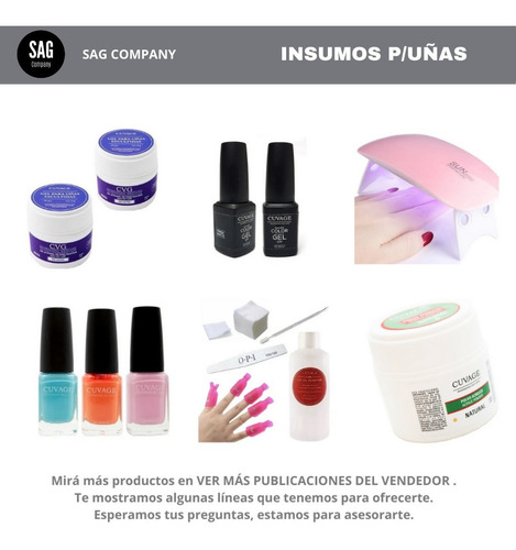 Imagen 4 de 8 de Primer Con Ácido X 6 Uñas Esculpidas Gel Acrilico Cuvage