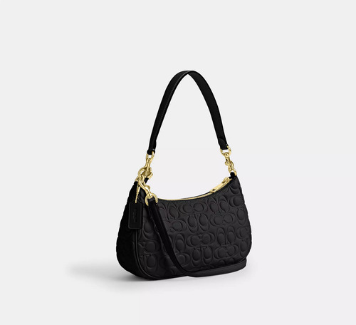 Bolso Coach De Hombro Teri Piel Negro Firma Cy774 Shoulder