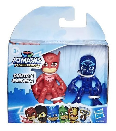 Figuras Owlet & Night Ninja Y Pj Masks - Hasbro