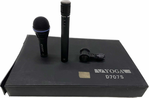 Kit Microfone De Bateria Yoga D 707 Novo Original Mostruario