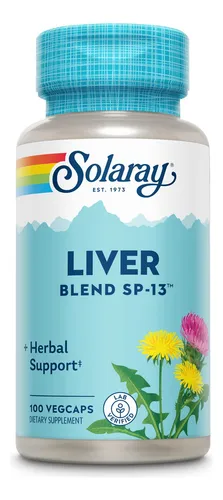 Solaray Liver Blend Sp-13, Soporte Hepático Tradicional Con