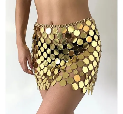 Saia de sale lantejoulas carnaval