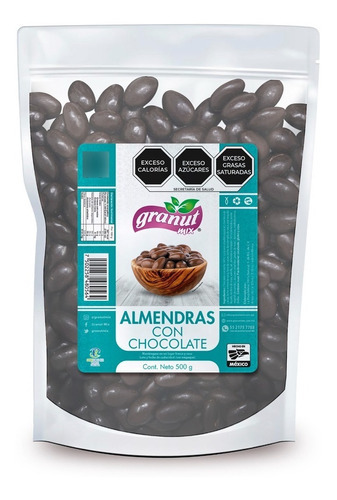 Almendra Con Chocolate (500g)  Granut Mix 100% Natural
