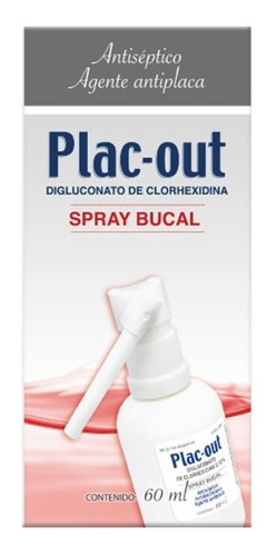 Plac-out En Spray Antiséptico Agente Antiplaca 60 Ml 