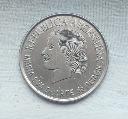 Moneda Conmemorativa Fallecimiento Eva Duarte De Peron 
